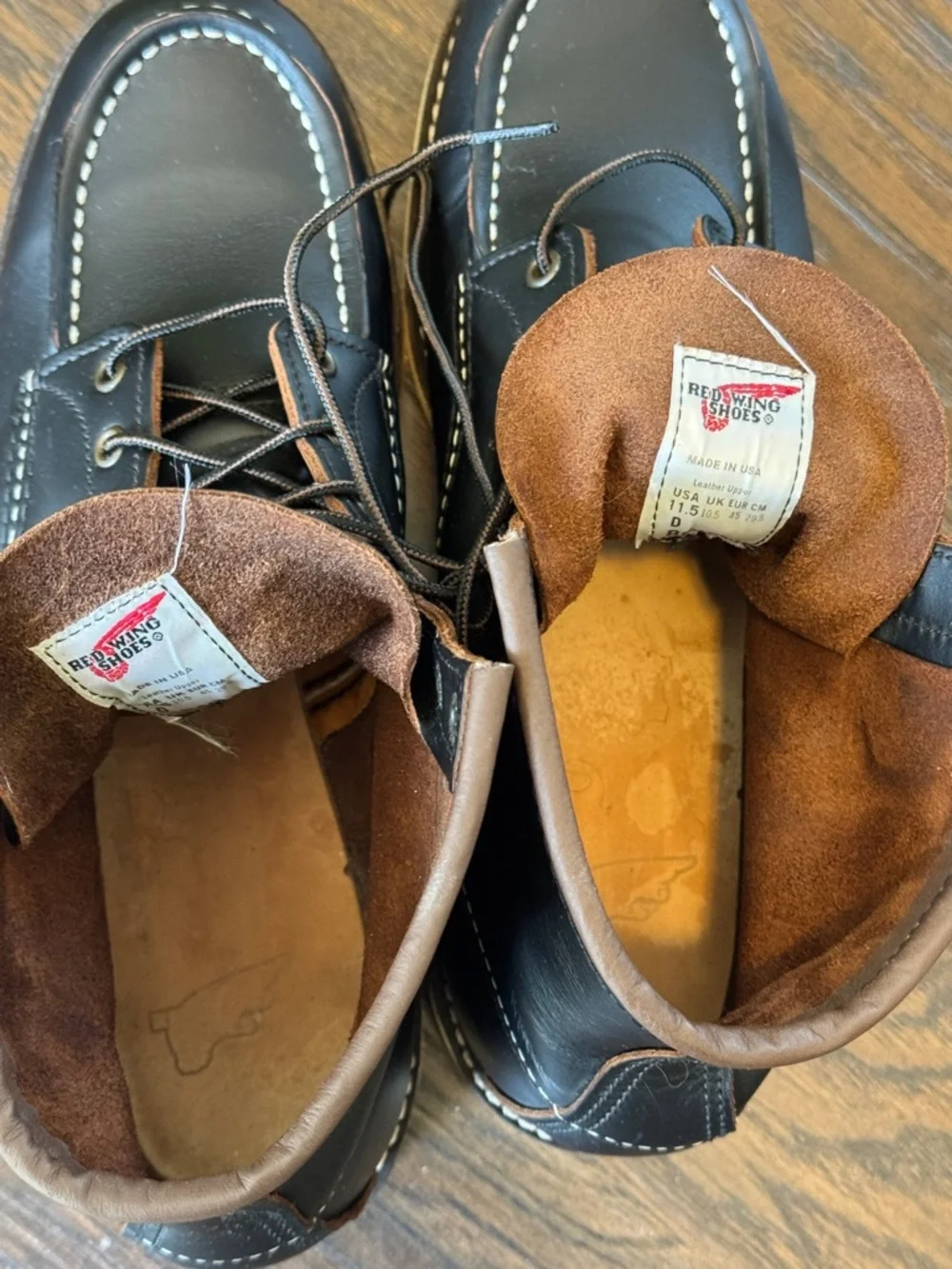 Red Wing Shoes Men's 6-Inch Boot in Black Prairie Leather, Style # 8849, Sz 11.5
